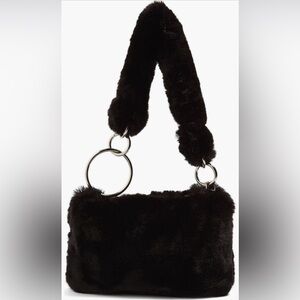 Topshop Teddy Faux Fur Shoulder Bag